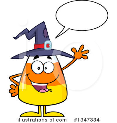 Royalty-Free (RF) Candy Corn Clipart Illustration by Hit Toon - Stock Sample #1347334