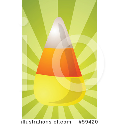 Royalty-Free (RF) Candy Corn Clipart Illustration by Kheng Guan Toh - Stock Sample #59420