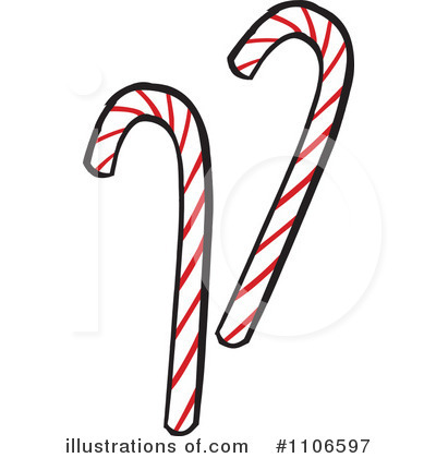 Candy Canes Clipart #1106597 by Cartoon Solutions