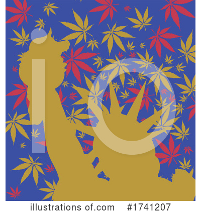 Royalty-Free (RF) Cannabis Clipart Illustration by Domenico Condello - Stock Sample #1741207