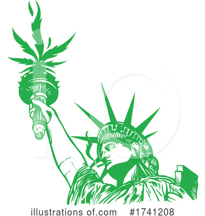 Royalty-Free (RF) Cannabis Clipart Illustration by Domenico Condello - Stock Sample #1741208