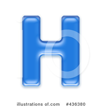 Royalty-Free (RF) Capital Blue Letter Clipart Illustration by chrisroll - Stock Sample #436380