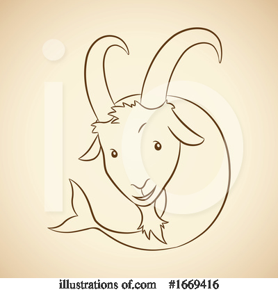 Royalty-Free (RF) Capricorn Clipart Illustration by cidepix - Stock Sample #1669416
