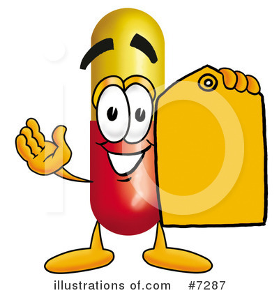 Royalty-Free (RF) Capsule Clipart Illustration by Mascot Junction - Stock Sample #7287