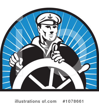Royalty-Free (RF) Captain Clipart Illustration by patrimonio - Stock Sample #1078661