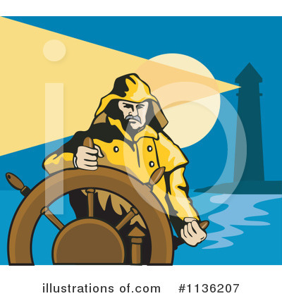 Royalty-Free (RF) Captain Clipart Illustration by patrimonio - Stock Sample #1136207