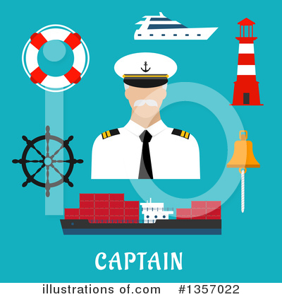 Royalty-Free (RF) Captain Clipart Illustration by Vector Tradition SM - Stock Sample #1357022