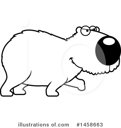 Capybara Clipart #1458663 by Cory Thoman