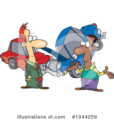 Royalty-Free (RF) Car Accident Clipart Illustration by toonaday - Stock Sample #1044259