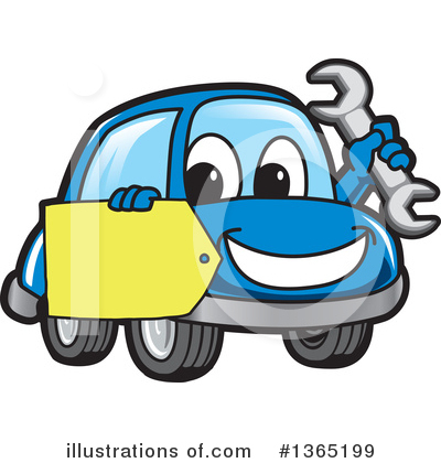 Royalty-Free (RF) Car Character Clipart Illustration by Mascot Junction - Stock Sample #1365199