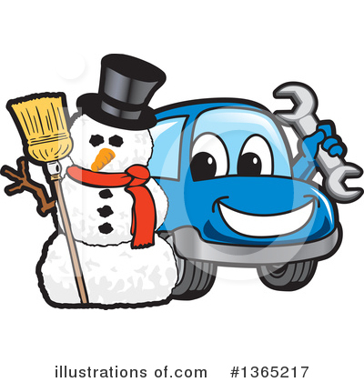 Royalty-Free (RF) Car Character Clipart Illustration by Mascot Junction - Stock Sample #1365217