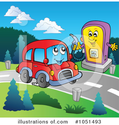 Royalty-Free (RF) Car Clipart Illustration by visekart - Stock Sample #1051493