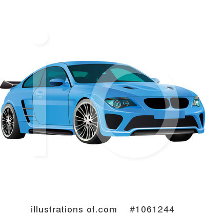 Sports Car Clipart #1061244 by Vector Tradition SM