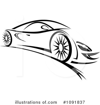 Royalty-Free (RF) Car Clipart Illustration by Vector Tradition SM - Stock Sample #1091837