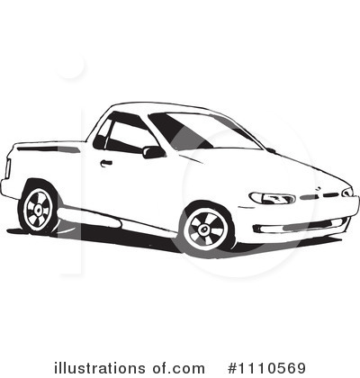 Royalty-Free (RF) Car Clipart Illustration by Dennis Holmes Designs - Stock Sample #1110569