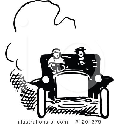 Royalty-Free (RF) Car Clipart Illustration by Prawny Vintage - Stock Sample #1201375