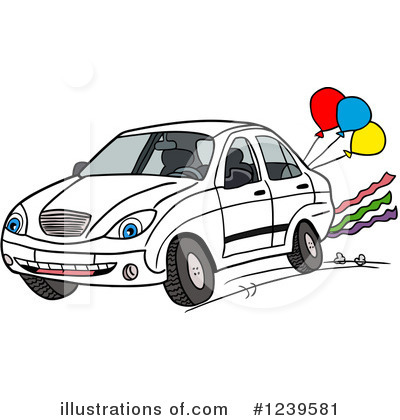Royalty-Free (RF) Car Clipart Illustration by LaffToon - Stock Sample #1239581
