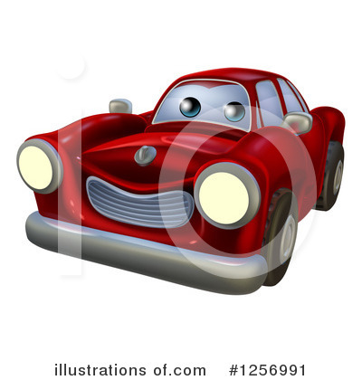Convertible Car Clipart #1256991 by AtStockIllustration