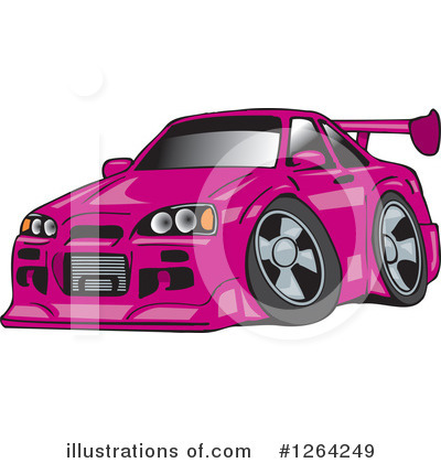 Royalty-Free (RF) Car Clipart Illustration by Dennis Holmes Designs - Stock Sample #1264249