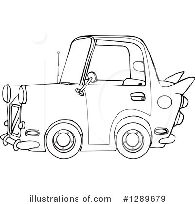 Royalty-Free (RF) Car Clipart Illustration by djart - Stock Sample #1289679