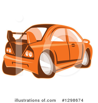 Royalty-Free (RF) Car Clipart Illustration by patrimonio - Stock Sample #1298674