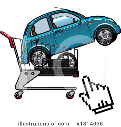 Royalty-Free (RF) Car Clipart Illustration by Vector Tradition SM - Stock Sample #1314056