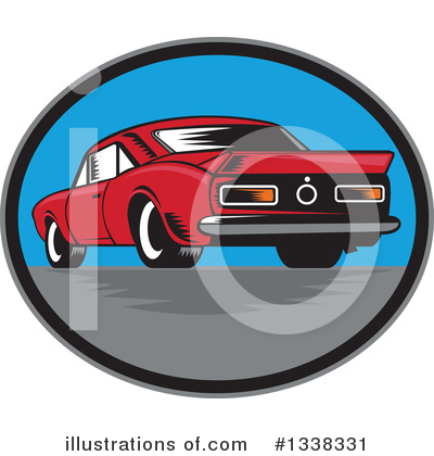 Royalty-Free (RF) Car Clipart Illustration by patrimonio - Stock Sample #1338331