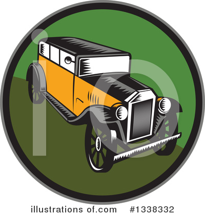 Royalty-Free (RF) Car Clipart Illustration by patrimonio - Stock Sample #1338332