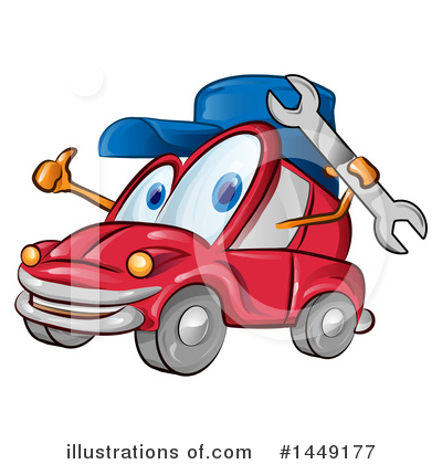 Royalty-Free (RF) Car Clipart Illustration by Domenico Condello - Stock Sample #1449177