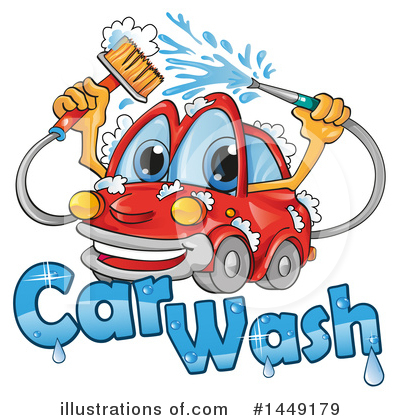 Car Wash Clipart #1449179 by Domenico Condello