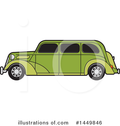 Vintage Car Clipart #1449846 by Lal Perera