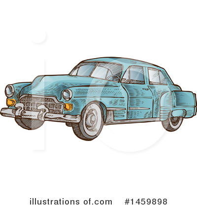 Royalty-Free (RF) Car Clipart Illustration by Domenico Condello - Stock Sample #1459898