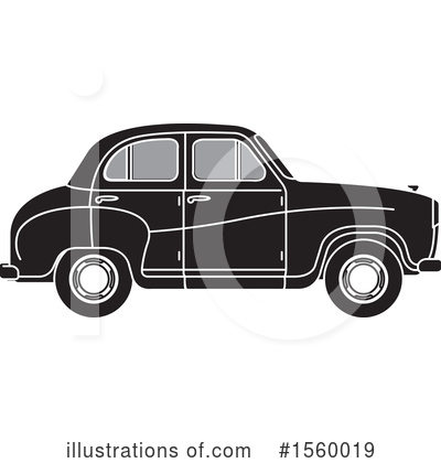 Vintage Car Clipart #1560019 by Lal Perera