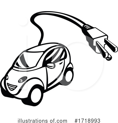 Electric Car Clipart #1718993 by patrimonio