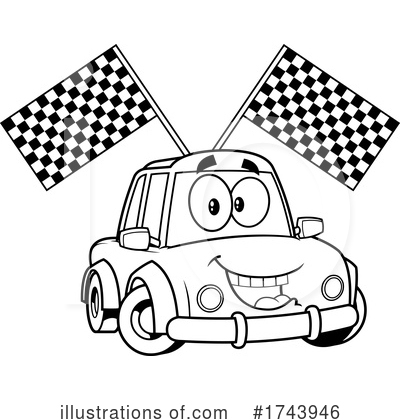 Royalty-Free (RF) Car Clipart Illustration by Hit Toon - Stock Sample #1743946