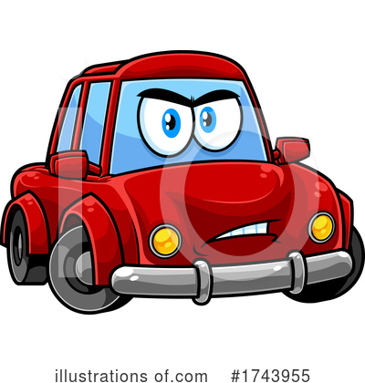 Royalty-Free (RF) Car Clipart Illustration by Hit Toon - Stock Sample #1743955