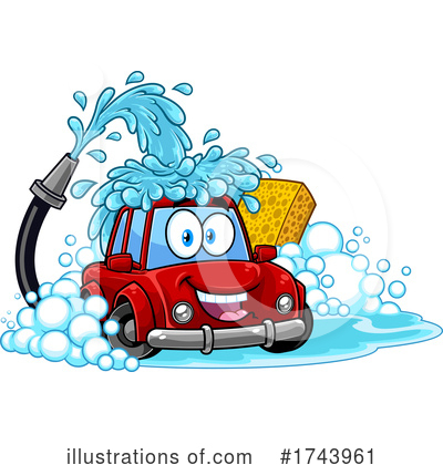 Royalty-Free (RF) Car Clipart Illustration by Hit Toon - Stock Sample #1743961