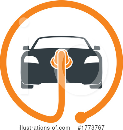 Electric Car Clipart #1773767 by Vector Tradition SM