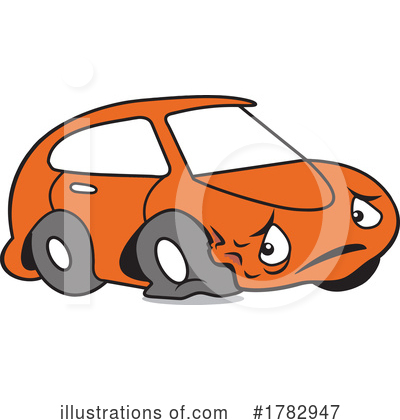 Flat Tire Clipart #1782947 by Johnny Sajem