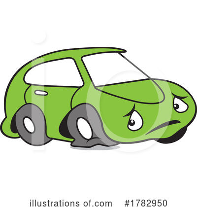 Flat Tire Clipart #1782950 by Johnny Sajem