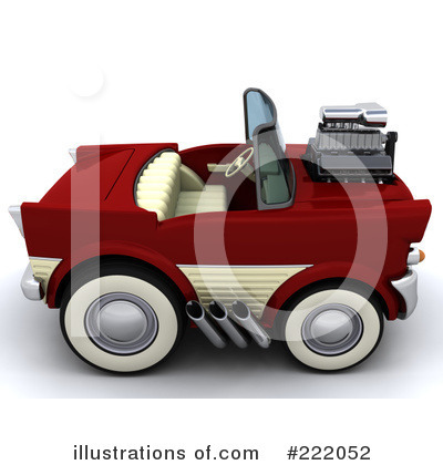 Royalty-Free (RF) Car Clipart Illustration by KJ Pargeter - Stock Sample #222052