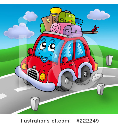 Royalty-Free (RF) Car Clipart Illustration by visekart - Stock Sample #222249