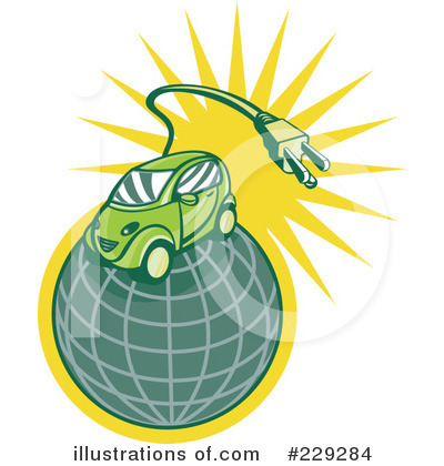 Royalty-Free (RF) Car Clipart Illustration by patrimonio - Stock Sample #229284