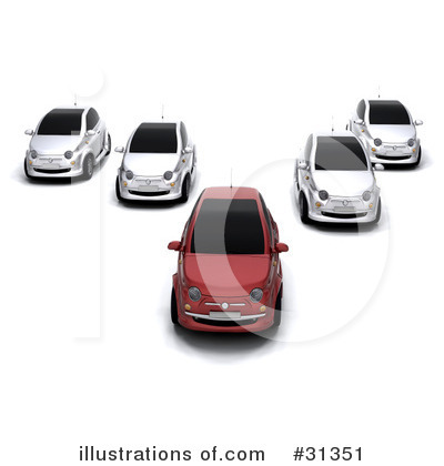 Royalty-Free (RF) Car Clipart Illustration by KJ Pargeter - Stock Sample #31351
