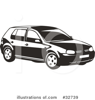 Royalty-Free (RF) Car Clipart Illustration by David Rey - Stock Sample #32739