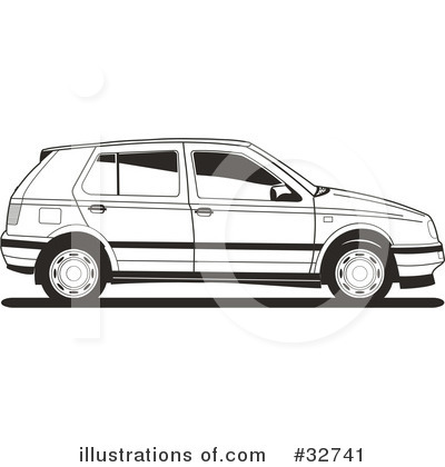 Royalty-Free (RF) Car Clipart Illustration by David Rey - Stock Sample #32741