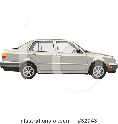 Royalty-Free (RF) Car Clipart Illustration by David Rey - Stock Sample #32743