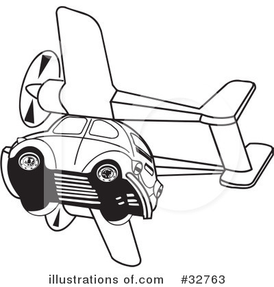 Royalty-Free (RF) Car Clipart Illustration by David Rey - Stock Sample #32763