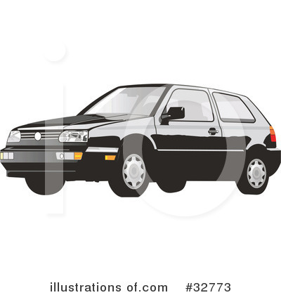 Royalty-Free (RF) Car Clipart Illustration by David Rey - Stock Sample #32773