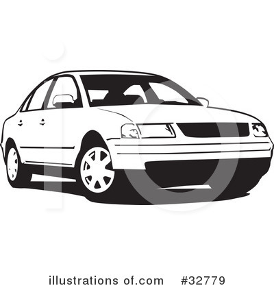 Royalty-Free (RF) Car Clipart Illustration by David Rey - Stock Sample #32779